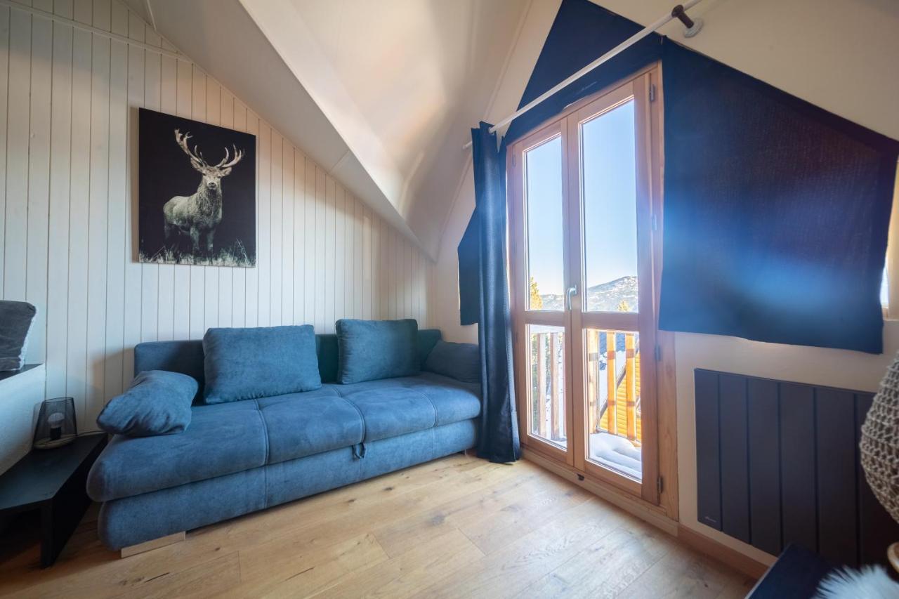 Ferienwohnung Le Cerf - Duplex Avec Superbe Vue Montagne Les Angles  Exterior foto