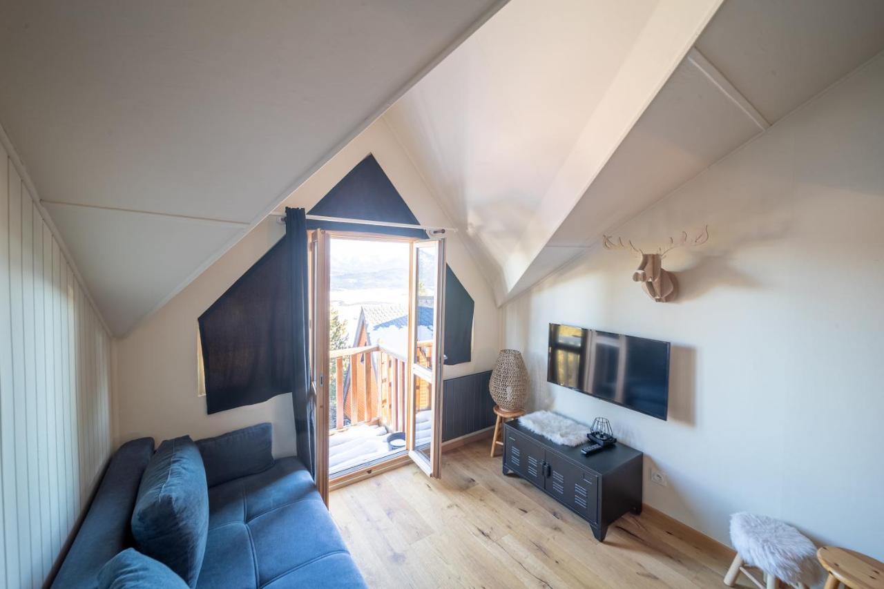 Ferienwohnung Le Cerf - Duplex Avec Superbe Vue Montagne Les Angles  Exterior foto