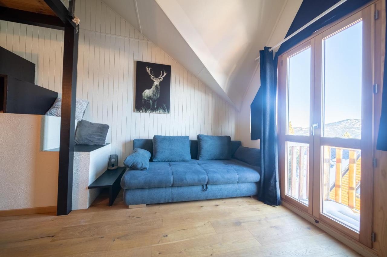Ferienwohnung Le Cerf - Duplex Avec Superbe Vue Montagne Les Angles  Exterior foto