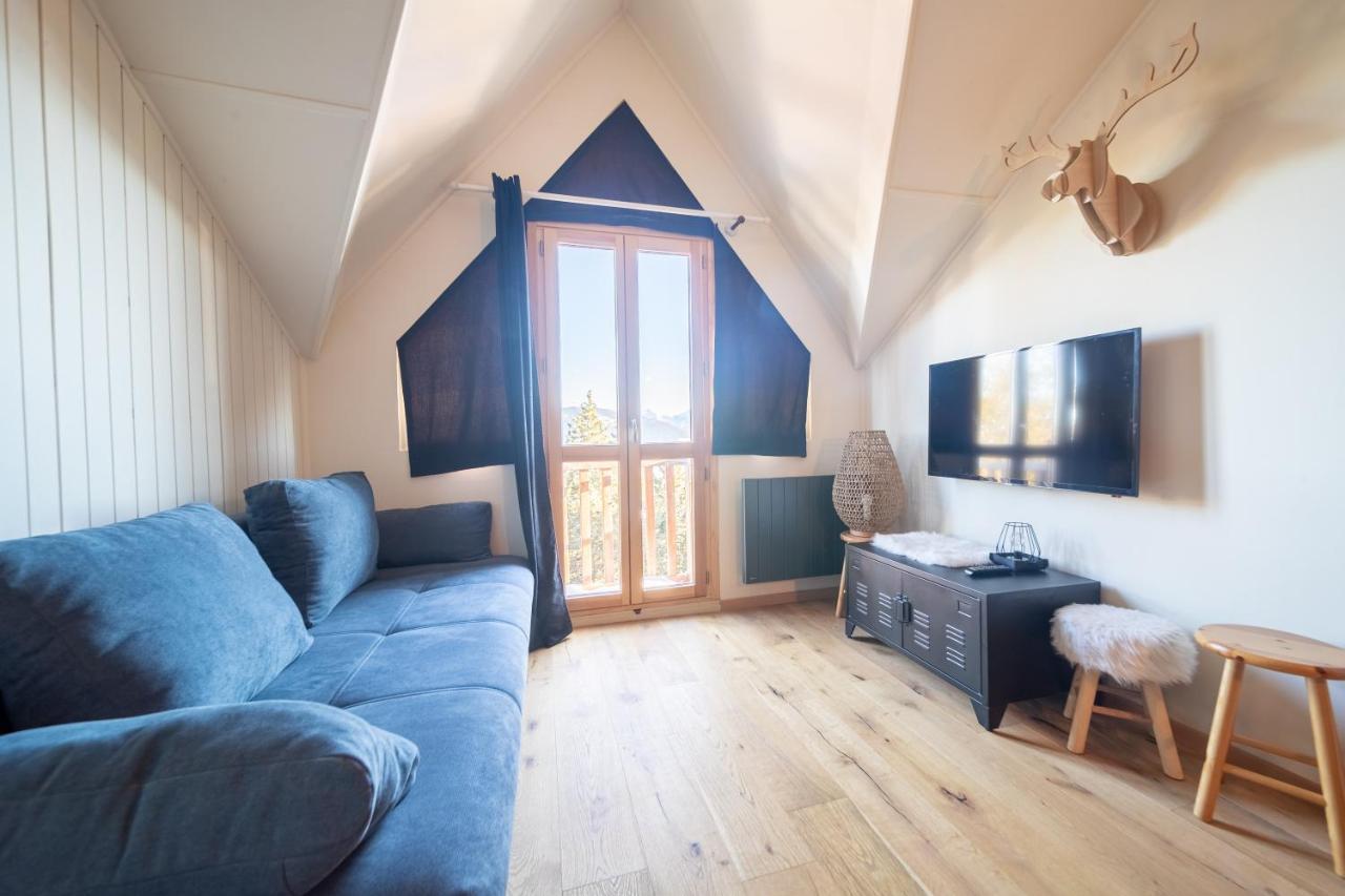 Ferienwohnung Le Cerf - Duplex Avec Superbe Vue Montagne Les Angles  Exterior foto